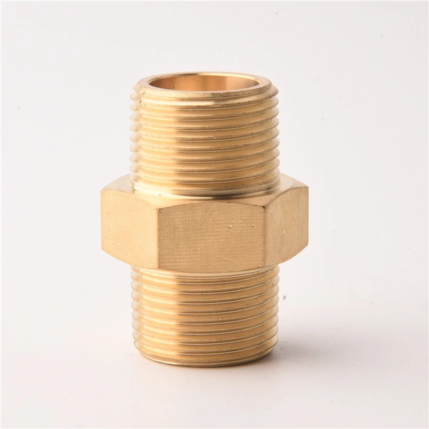 Brass Double Pipe Elbow Coupling Union Sanitary Tap Connector Fitting for Water