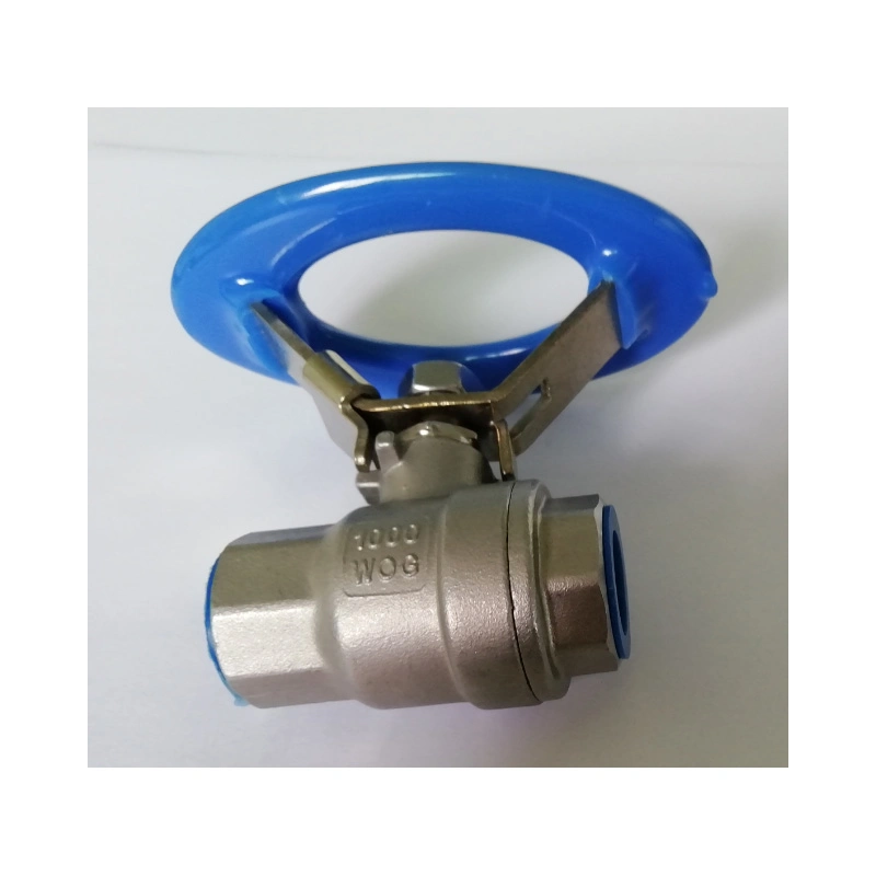 1000wog 2PC Lever Operate Stainless Steel Female Water Ball Valve