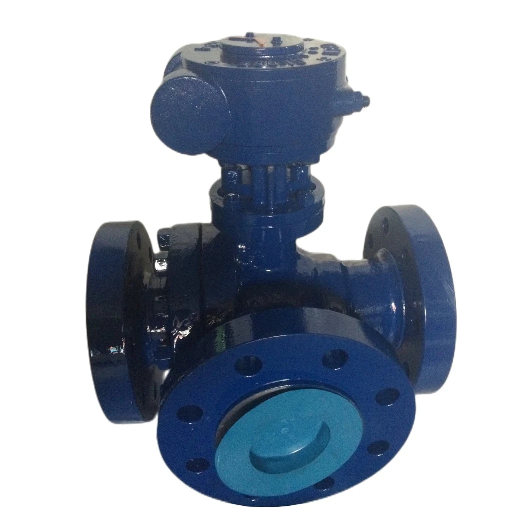 Flanged High Temperature High Pressure Fixed Tee Ball Valve