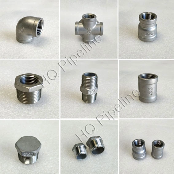 150lbs Stainless Steel Inox SS304/316 NPT/BSPT Threaded/Thread/Screwed Male Female Pipe Fittings