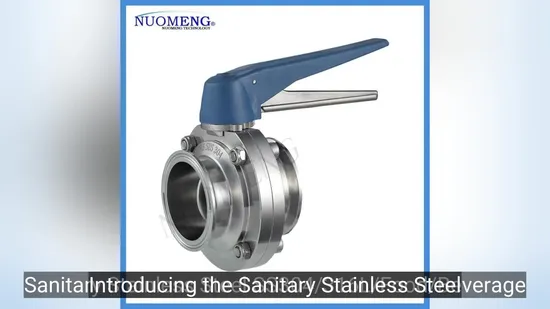 Sanitary Stainless Steel SS304/316L Multi-Position Handle /Multi-Position Plastic Handle Clamped Butterfly Valve