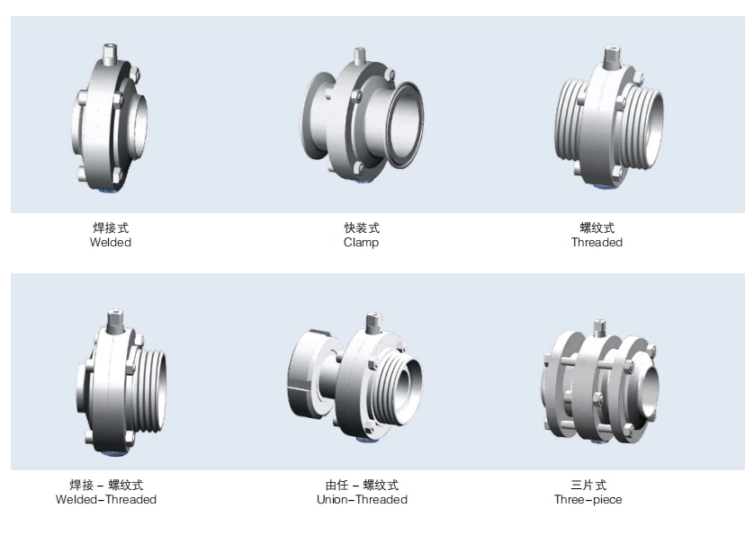Sanitary Stainless Steel SS304/SS316L Pneumatic Weldedbutterfly Valve&Ball Valve&Pipe Fitting