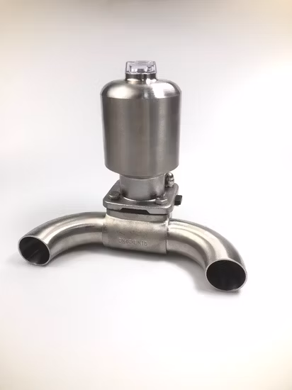 SS316L Sanitary Stainless Steel U Type 3-Way Casting Diaphragm Valve
