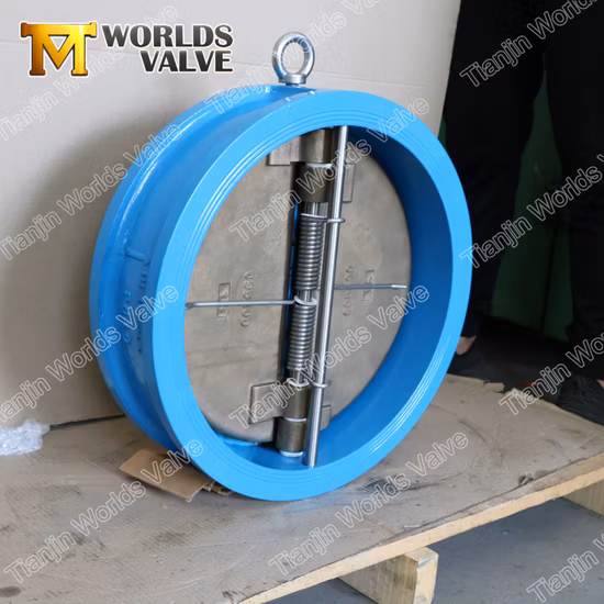 API594/ISO5752 Ductile Cast Iron Wafer Type Dual Plate Double Door Check Valves Non Reture Valve