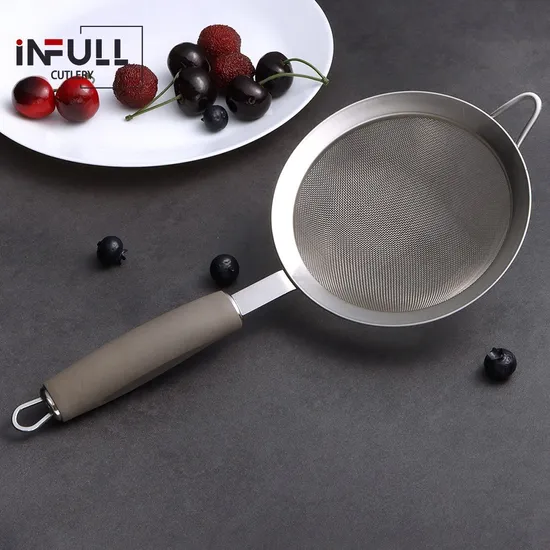 Customizable Adjustable Hands-Free Pan Strainer for Pasta Meat Vegetables Fruit