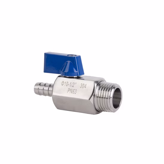 Sanitary Female Male Pn63 Stainless Steel Mini Ball Valve