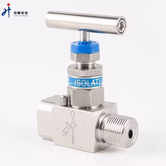 Stainless Steel SS316 Male to Female Reducing Thread Integral Forged Needle Valve 6000psi
