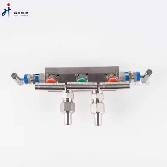 Stainless Steel 5-Way Instrumentation Manifolds Swagelok Type
